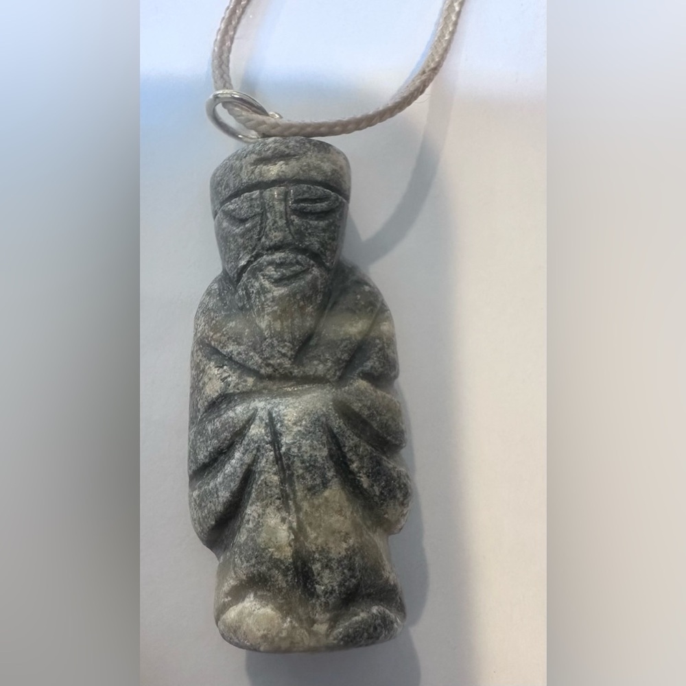 14k and stone Asian statue  man
